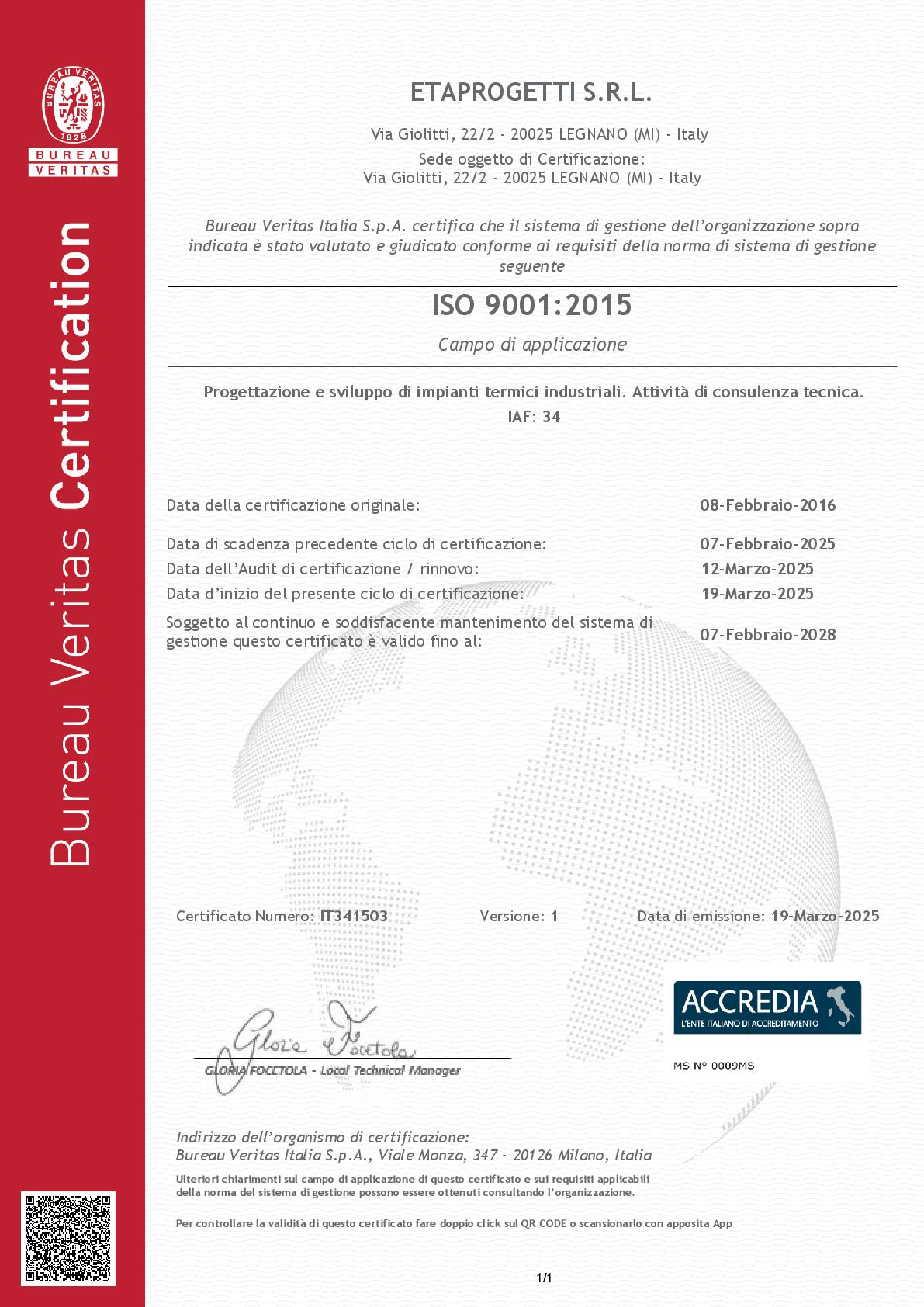 certificato